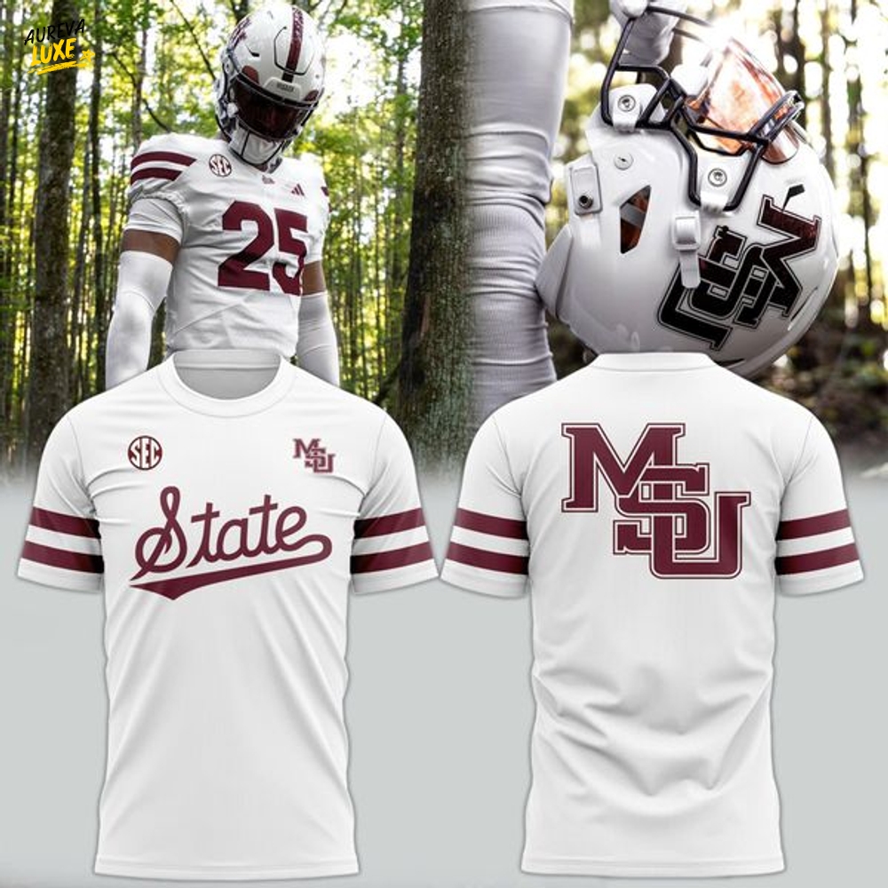 Special Mississippi State Bulldogs Wordmark Logo Uniform Tshirt Special Mississippi State Bulldogs Wordmark Logo Uniform Tshirt