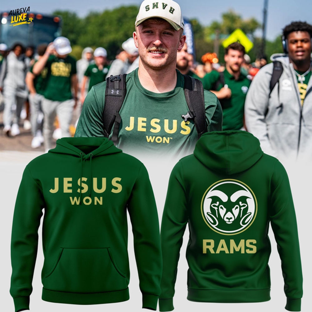 Special New Jesus Won Colorado State Rams Hoodie Special New Jesus Won Colorado State Rams Hoodie