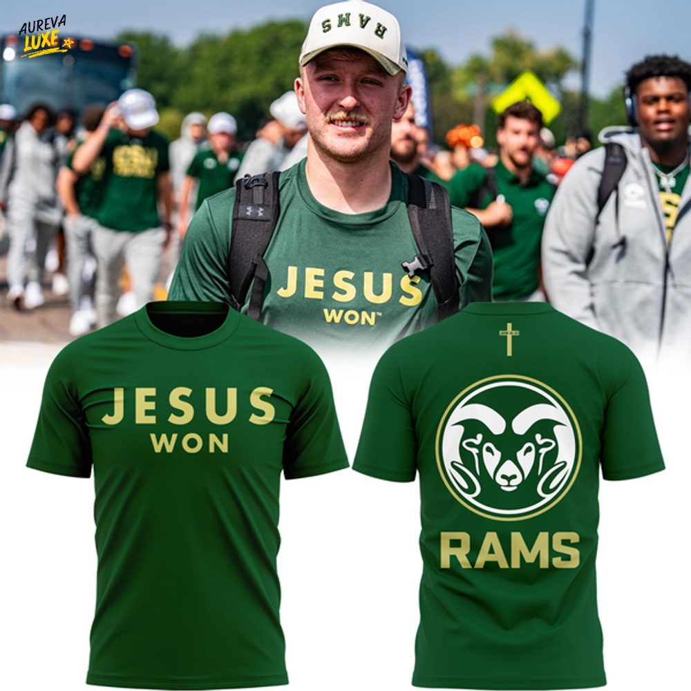 Special New Jesus Won Colorado State Rams Tshirt Special New Jesus Won Colorado State Rams Tshirt