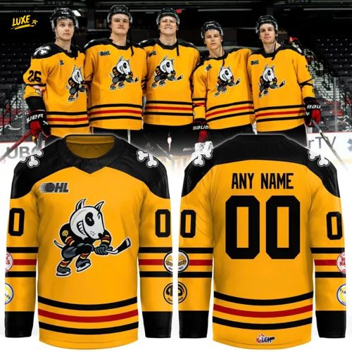 Special Niagara IceDogs "80 Years of Bones" Jersey