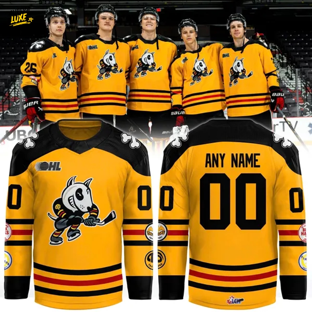 Special Niagara IceDogs "80 Years of Bones" Jersey Special Niagara IceDogs "80 Years of Bones" Jersey