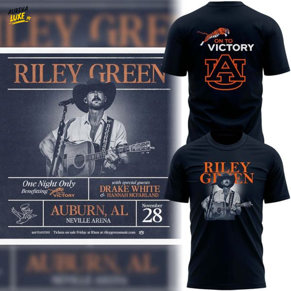 Special Riley Green "Benefitting ON TO VICTORY" Tshirt Special Riley Green "Benefitting ON TO VICTORY" Tshirt