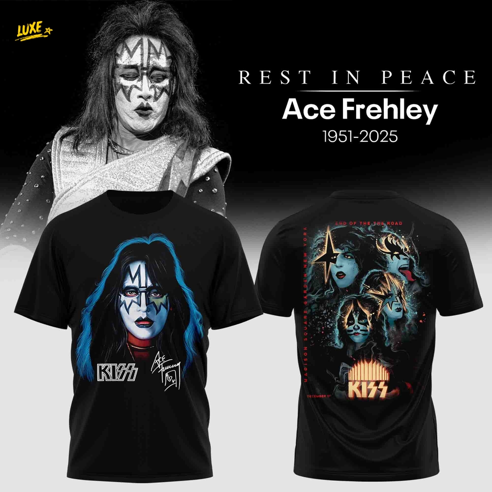 The Legend Lives Forever – Ace Frehley Tribute Tee The Legend Lives Forever – Ace Frehley Tribute Tee