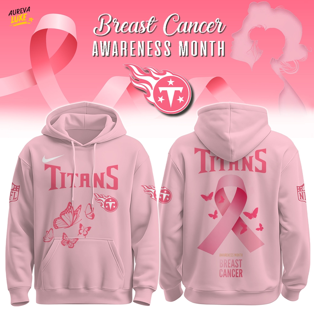 Titans Breast Cancer Awareness Edition Hoodie Titans Breast Cancer Awareness Edition Hoodie