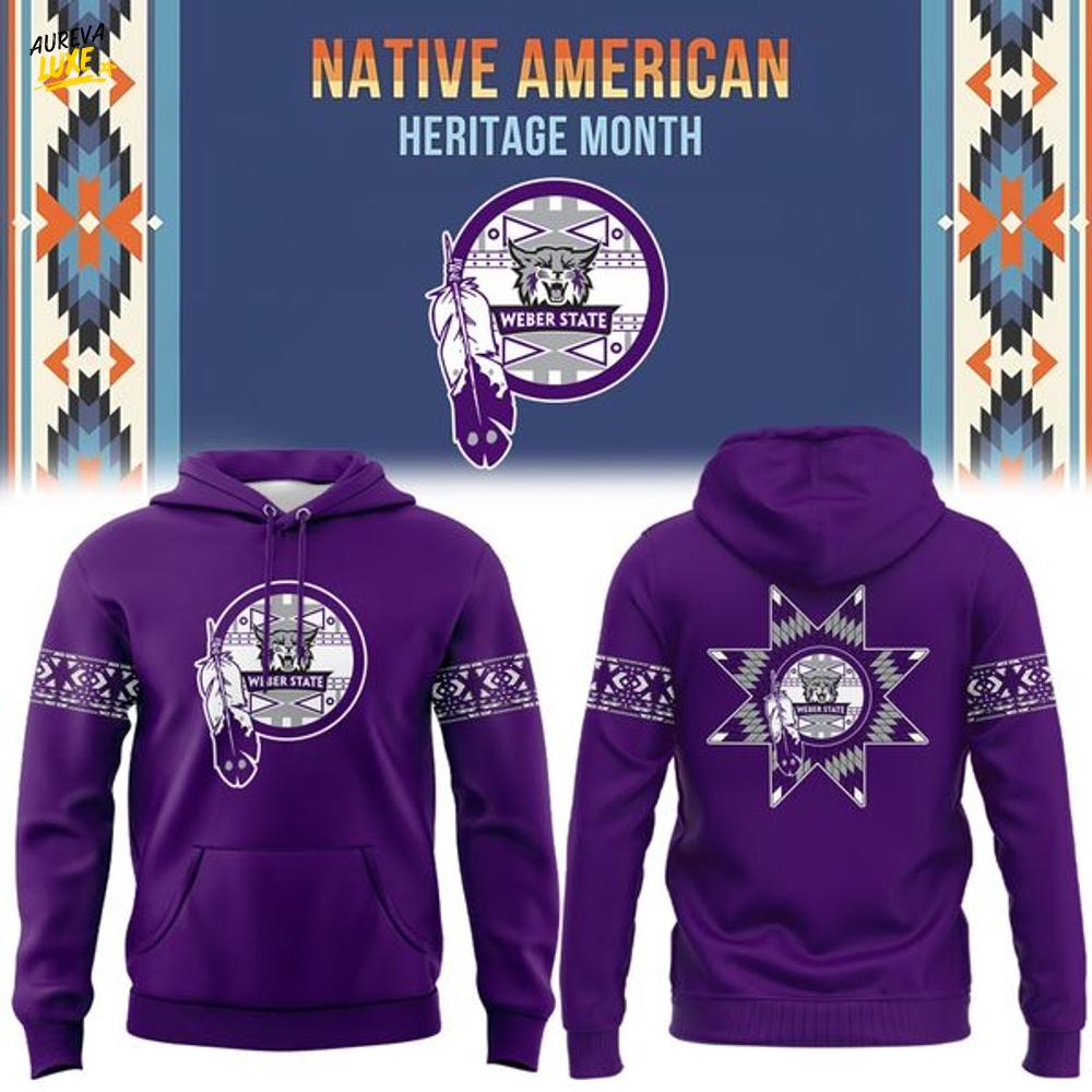 Weber State Wildcats football Native American Heritage Month Hoodie Weber State Wildcats football Native American Heritage Month Hoodie