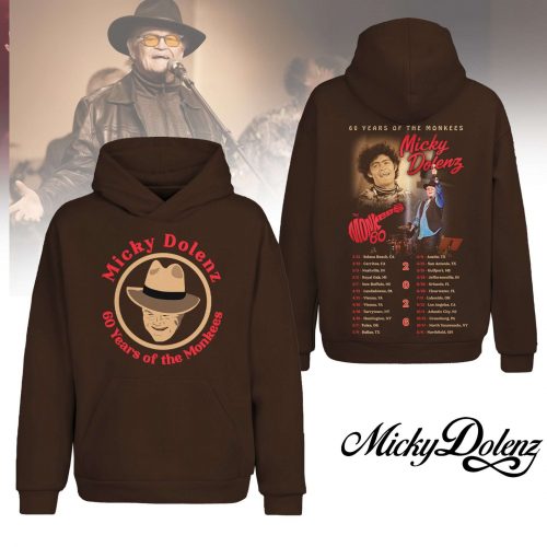 Premium Mickey Dolenz 60 Years of The Monkees 2026 Tour 3D Hoodie