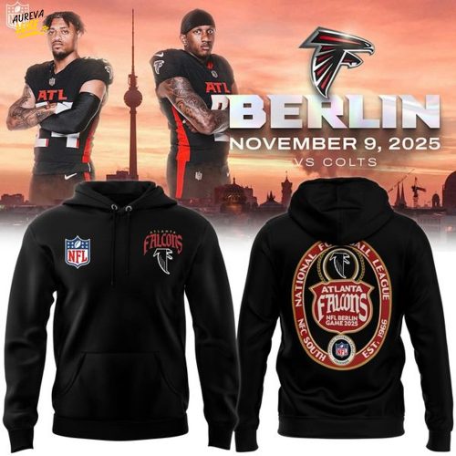Atlanta Falcons 2025 NFL Berlin Game Black Hoodie