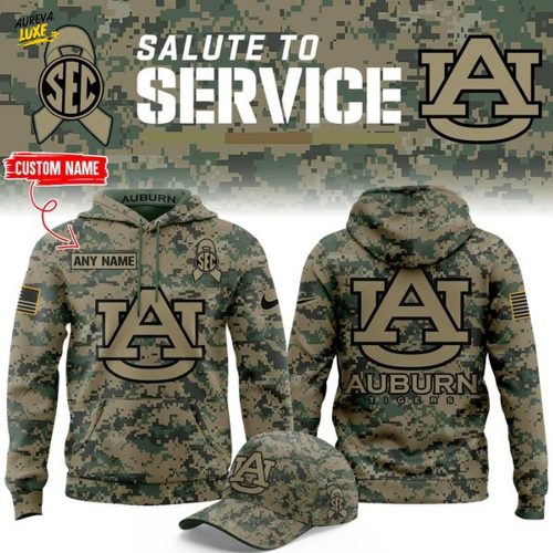 Auburn Football '' Salute to Service '' 2025 Special Hoodie(Custom)