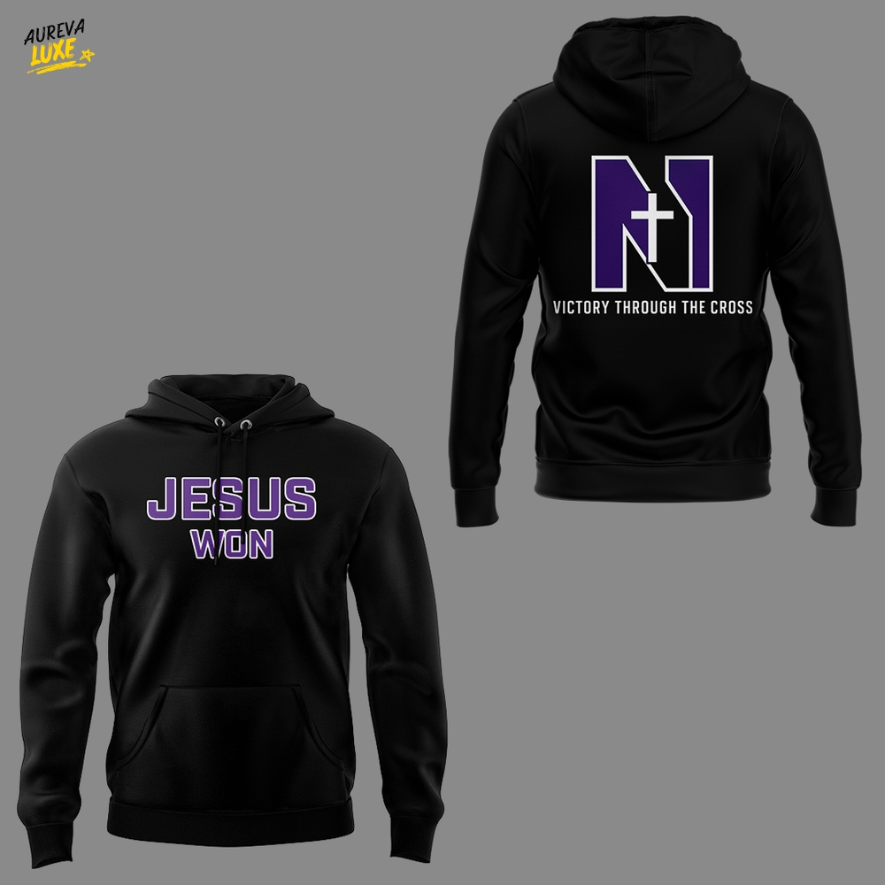 Limited Editon Northwestern- “Jesus won” Hoodie Limited Editon Northwestern- “Jesus won” Hoodie