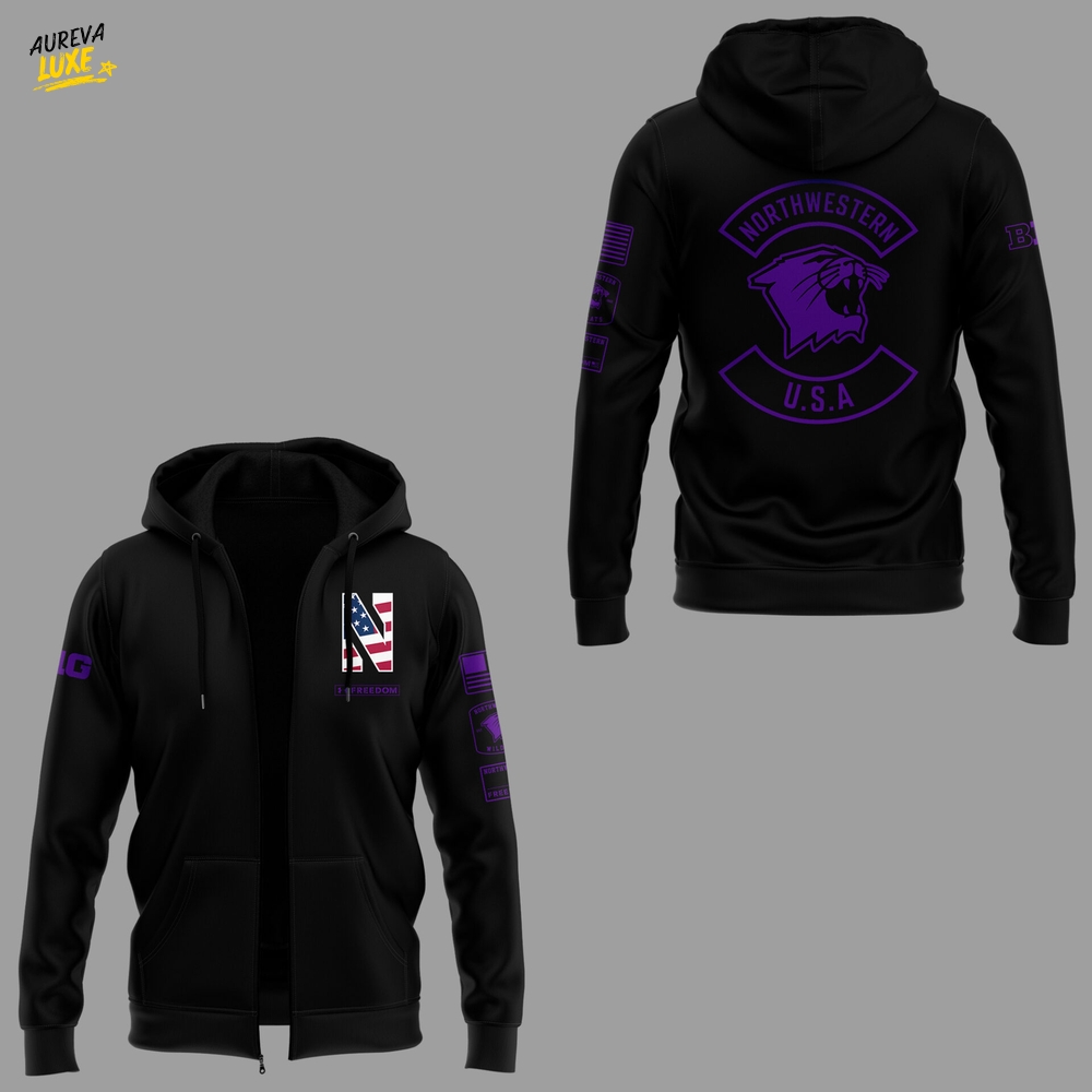 Limited Editon Northwestern Military Hoodie Limited Editon Northwestern Military Hoodie