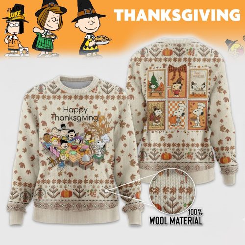 Snoopy Happy Thanksgiving Ugly Sweater