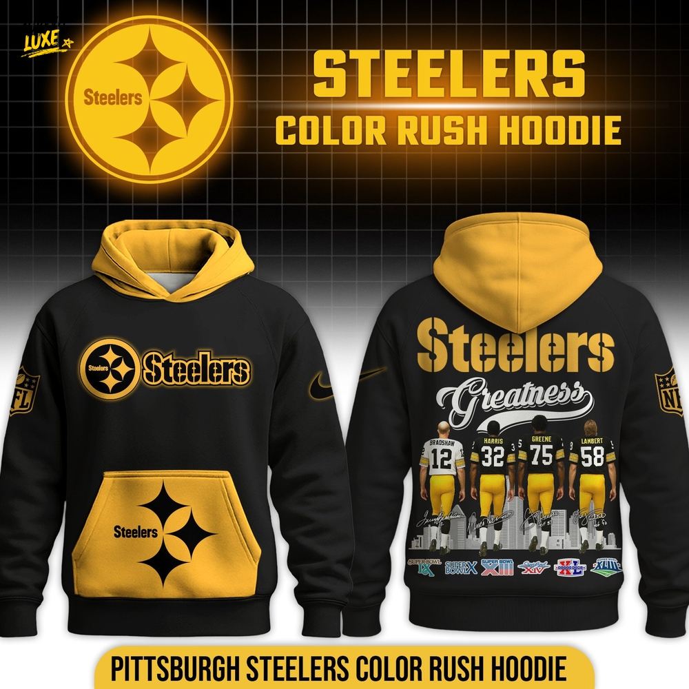 Steelers Color Rush Hoodie - Black Steelers Color Rush Hoodie - Black