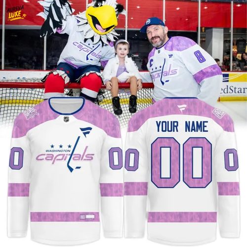 Washington Capitals ''Cancer Night '' Hockey Jersey