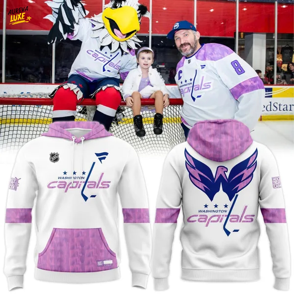 Washington Capitals ''Cancer Night '' Hoodie Washington Capitals ''Cancer Night '' Hoodie