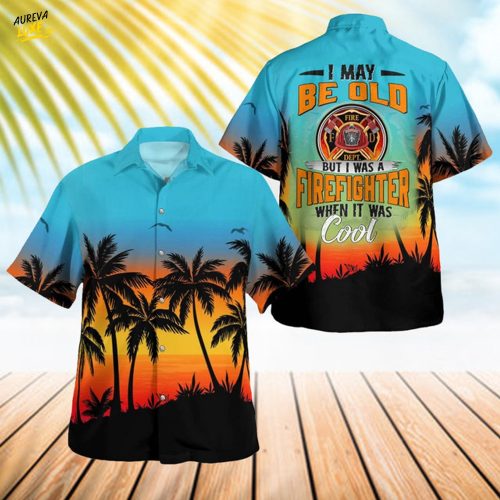 Awesome Firefighter-AOP Hawaii Shirt -#