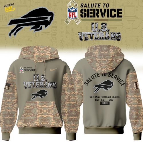 Buffalo Bills NFL Thank You For Your Service U.S VETERANS – Hoodie