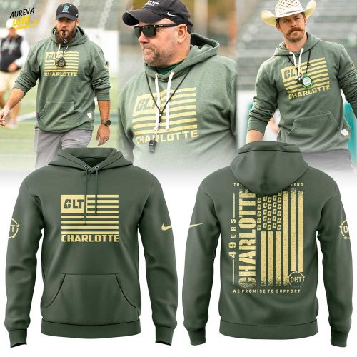Charlotte Football Military Appreciation Game 2025 Combo Hoodie