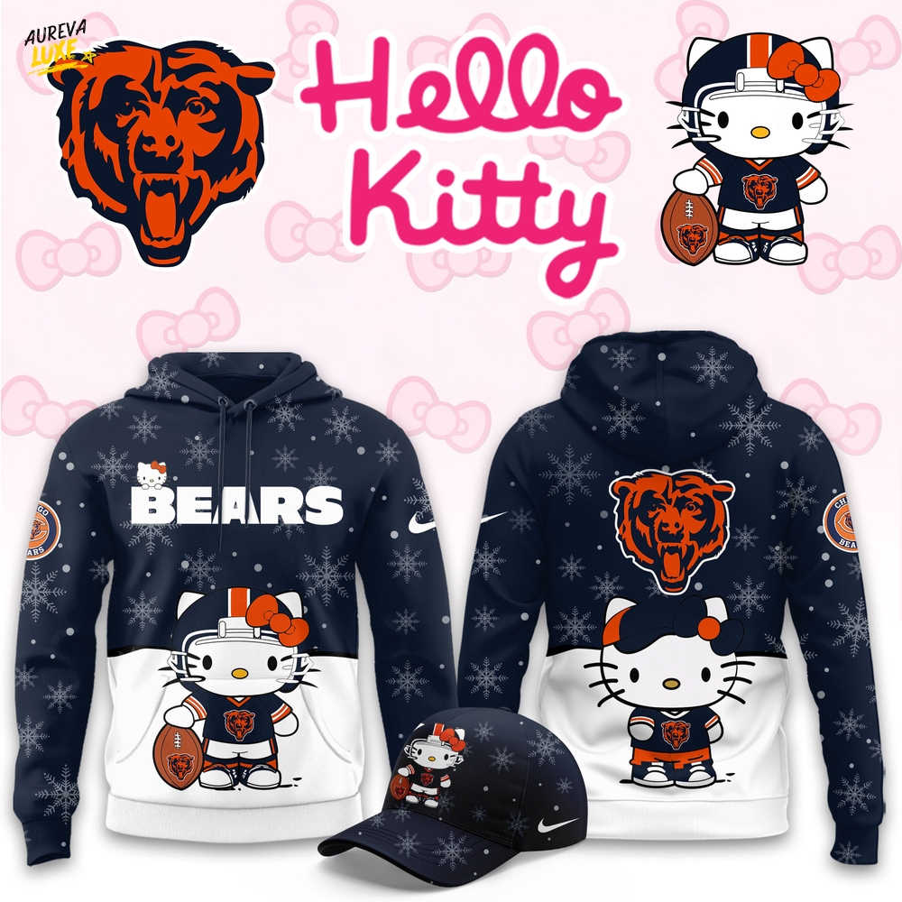 Chicago Bears Hello Kitty Limited Hoodie Chicago Bears Hello Kitty Limited Hoodie
