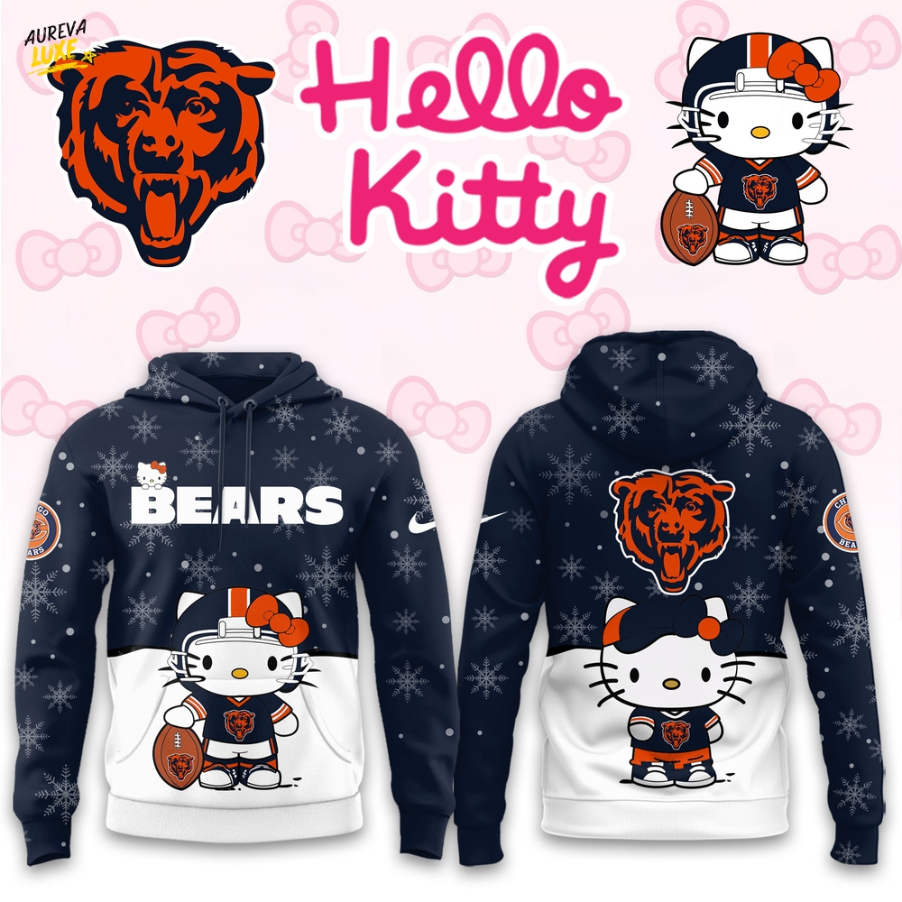 Chicago Bears Hello Kitty Limited Hoodie Chicago Bears Hello Kitty Limited Hoodie