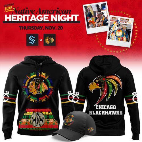 Chicago Blackhawks 2025 Native American Heritage Night Hoodie (V1)