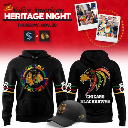 Chicago Blackhawks 2025 Native American Heritage Night Hoodie (V2)