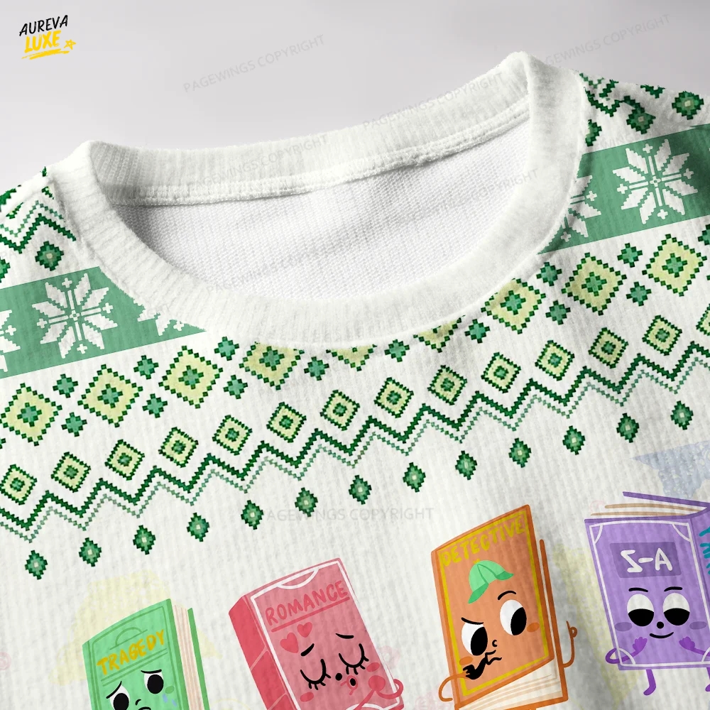 Cool Kids Read Books Unisex Ugly Knit Christmas Sweater Cool Kids Read Books Unisex Ugly Knit Christmas Sweater