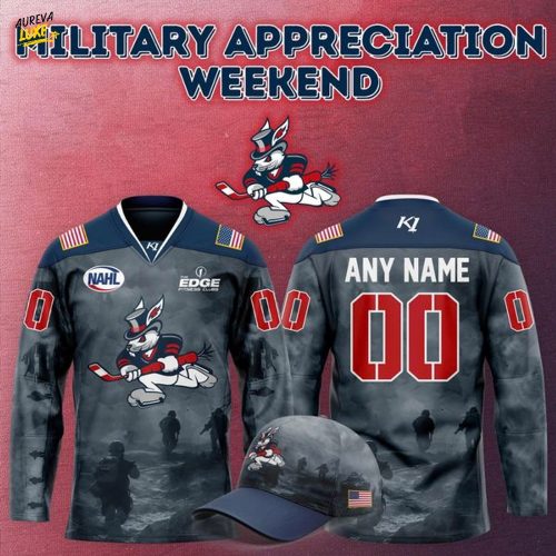 Danbury Hat Tricks '' Military Night '' Hockey Jersey