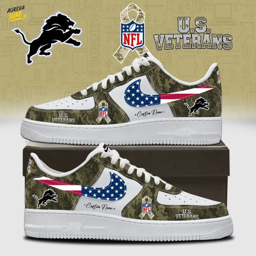 Detroit Lions NFL x U.S VERERANS Day Limited Edition Shoes