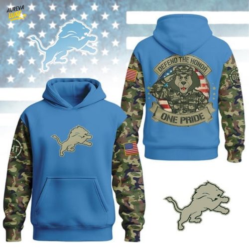 Detroit Lions x Defend The Honor One Pride Hoodie