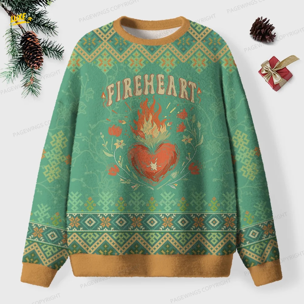 Fireheart Unisex Ugly Knit Christmas Sweater Fireheart Unisex Ugly Knit Christmas Sweater