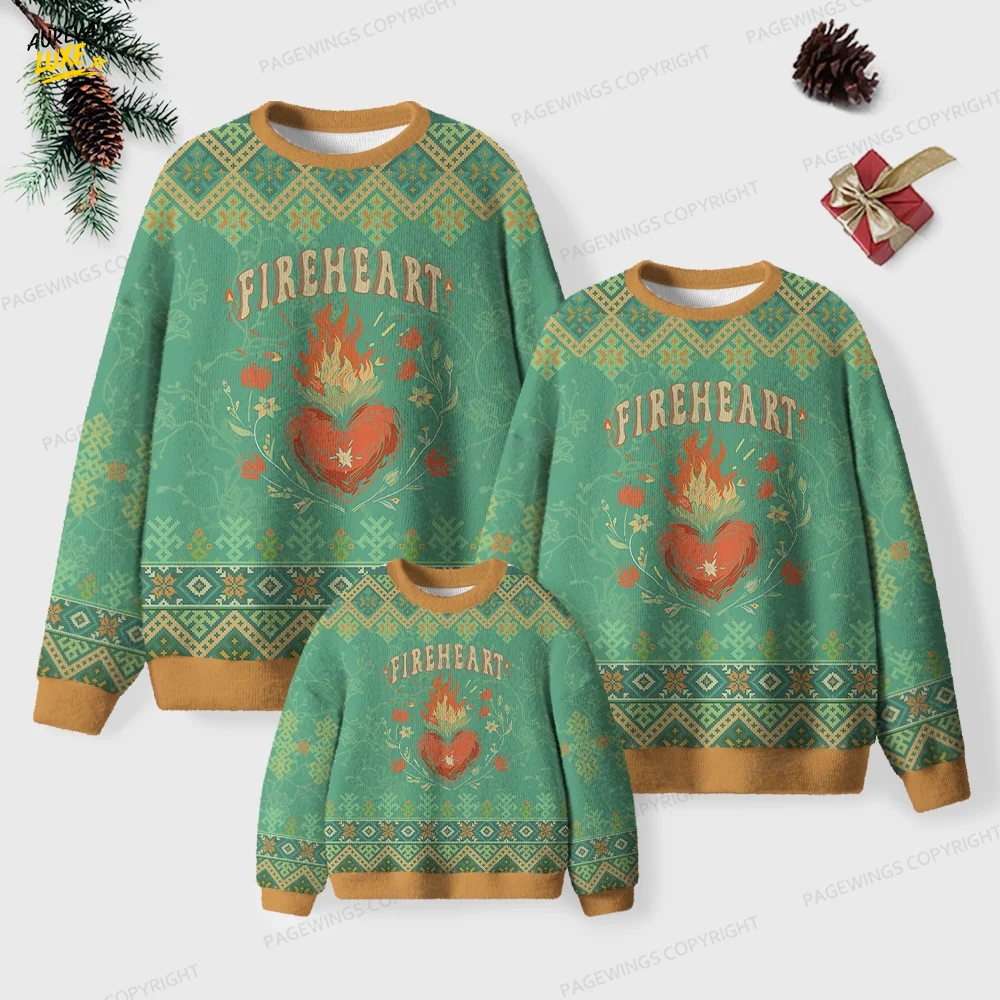 Fireheart Unisex Ugly Knit Christmas Sweater Fireheart Unisex Ugly Knit Christmas Sweater