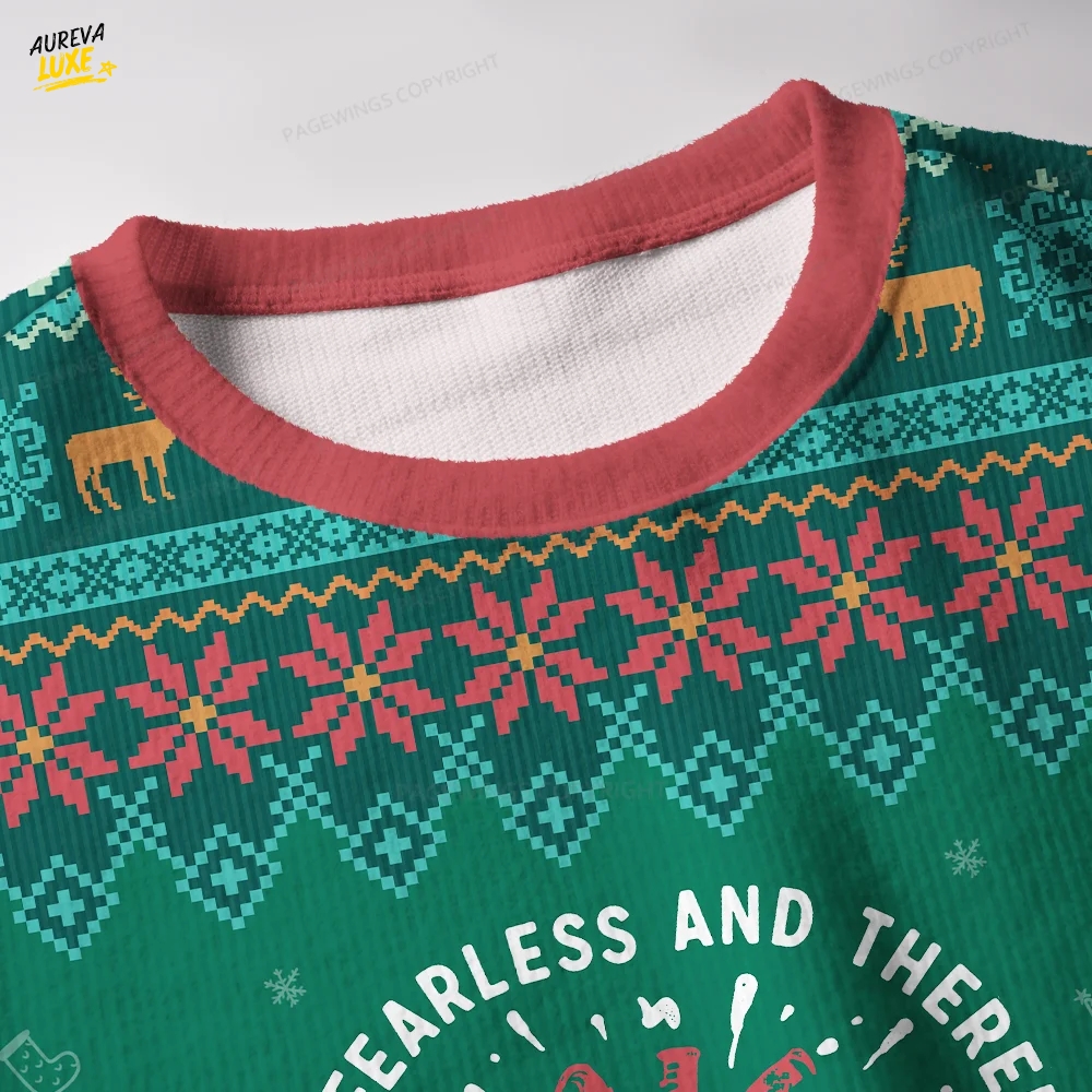 For I Am Fearless And Therefore Powerful Unisex Ugly Knit Christmas Sweater For I Am Fearless And Therefore Powerful Unisex Ugly Knit Christmas Sweater