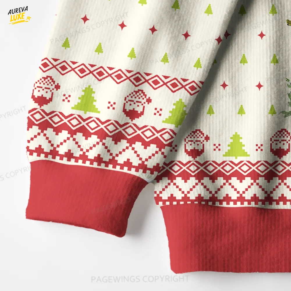 Frog And Toad Unisex Ugly Knit Christmas Sweater Frog And Toad Unisex Ugly Knit Christmas Sweater