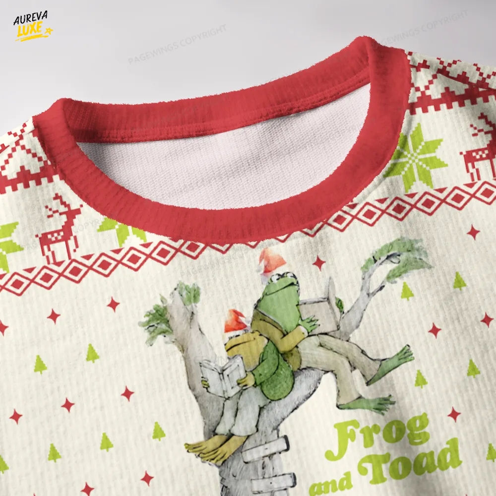 Frog And Toad Unisex Ugly Knit Christmas Sweater Frog And Toad Unisex Ugly Knit Christmas Sweater