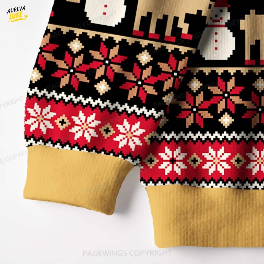 Happy New Achievement Unisex Ugly Knit Christmas Sweater Happy New Achievement Unisex Ugly Knit Christmas Sweater