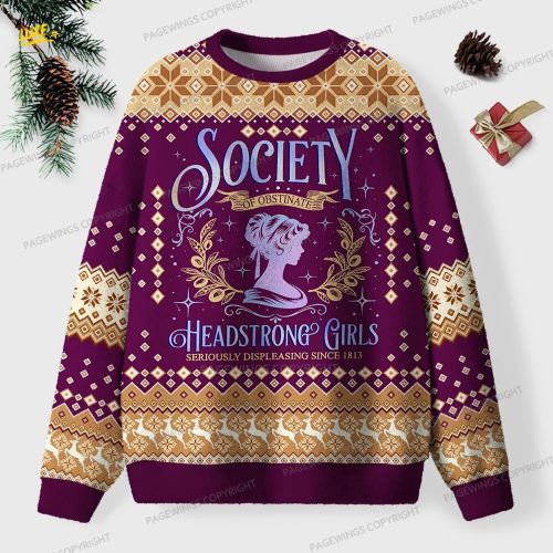 He Sees What You've Been Reading Unisex Ugly Knit Christmas Sweater