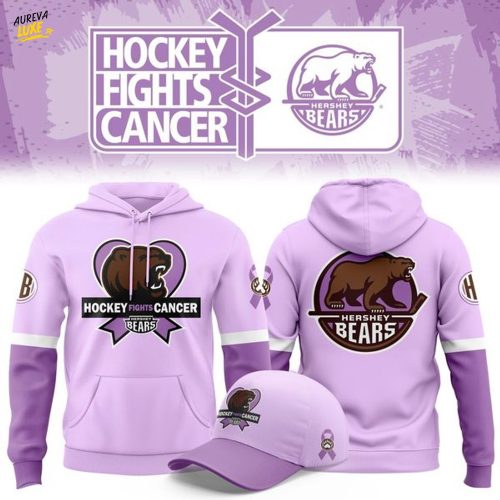 Hershey Bears 2025 Hockey Fights Cancer Hoodie