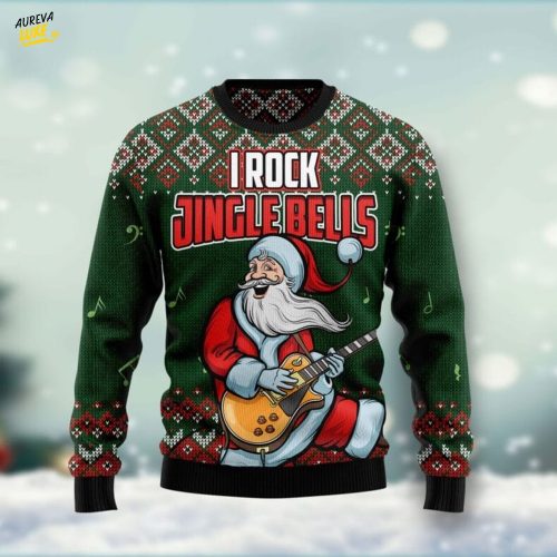 I rock Jingle Bells Ugly Christmas Sweater
