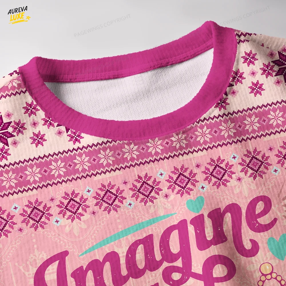 Imagine Being Afraid Of Drag Queens And Books Unisex Ugly Knit Christmas Sweater Imagine Being Afraid Of Drag Queens And Books Unisex Ugly Knit Christmas Sweater