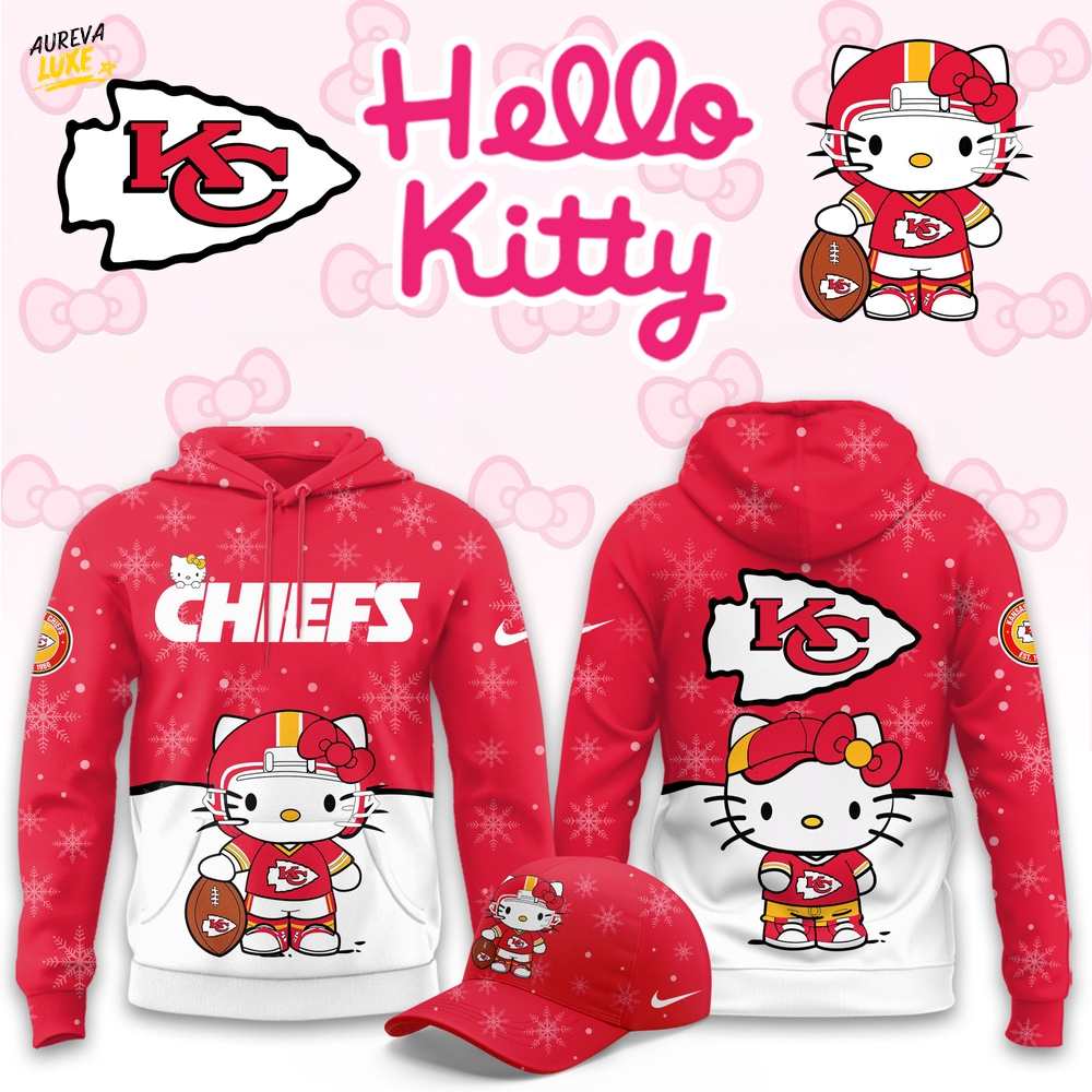 Kansas City Chiefs Hello Kitty Limited Hoodie Kansas City Chiefs Hello Kitty Limited Hoodie
