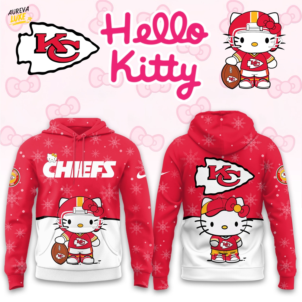 Kansas City Chiefs Hello Kitty Limited Hoodie Kansas City Chiefs Hello Kitty Limited Hoodie