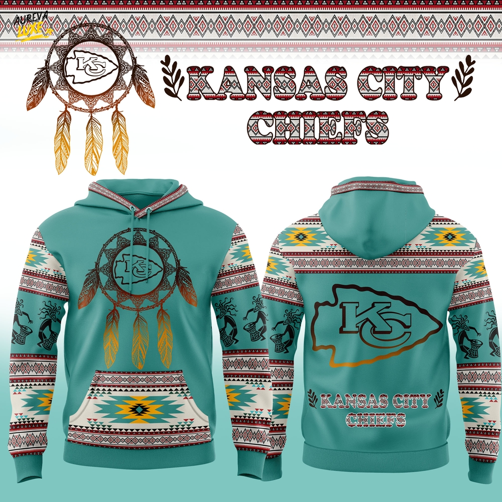 Kansas City Chiefs Native American Heritage Month Hoodie Kansas City Chiefs Native American Heritage Month Hoodie