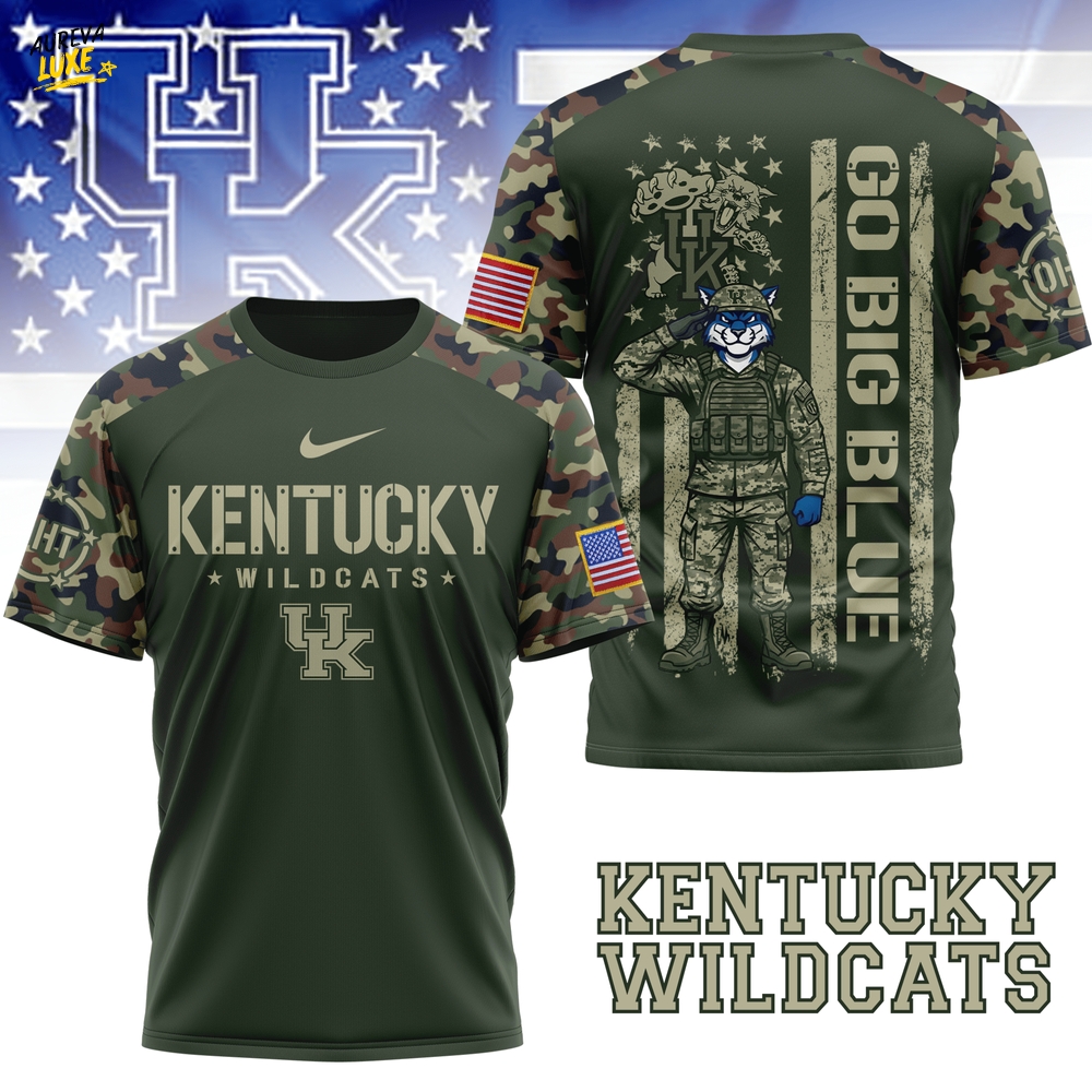 Kentucky Wildcats Go Big Blue 3D tshirt Limited Edition Kentucky Wildcats Go Big Blue 3D tshirt Limited Edition
