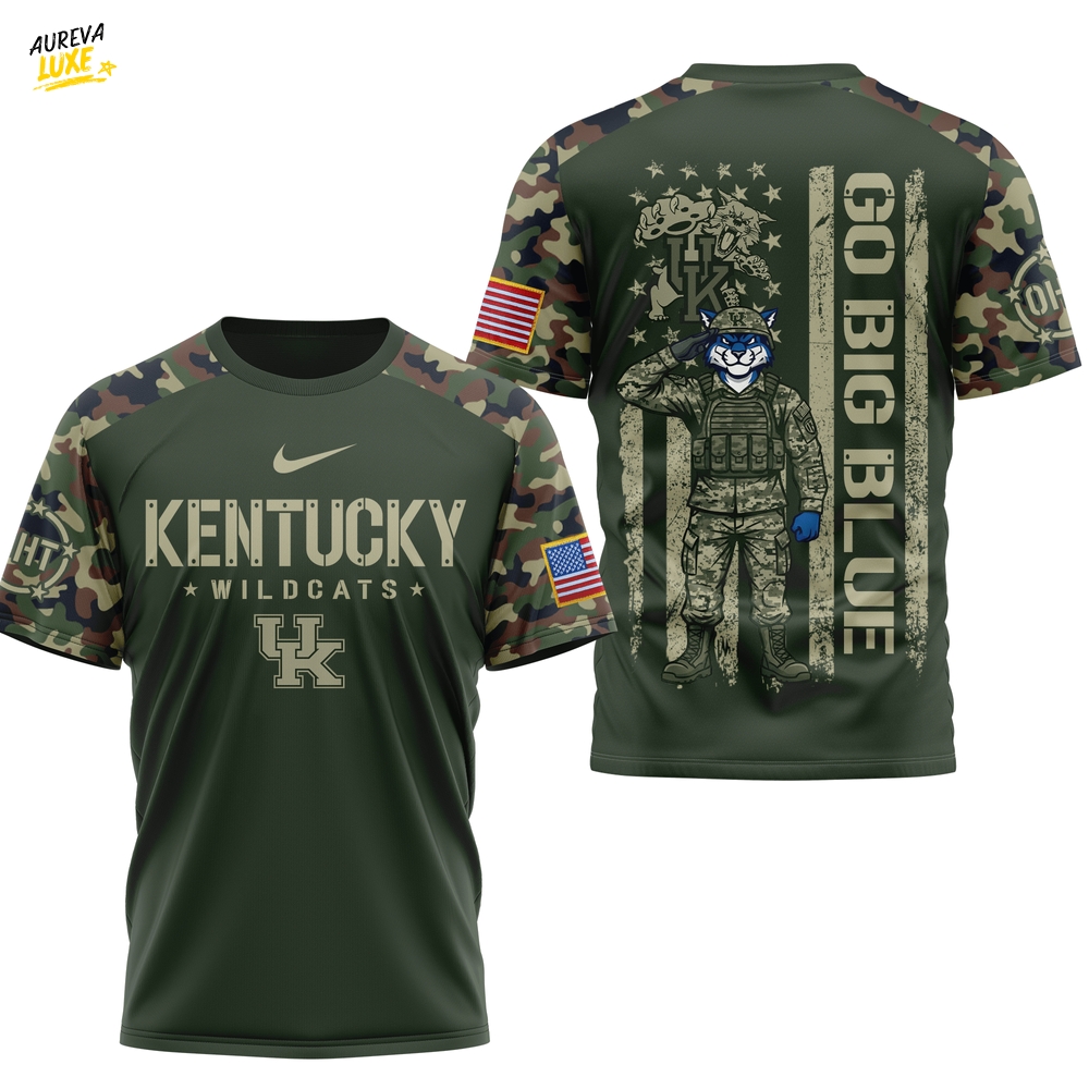 Kentucky Wildcats Go Big Blue 3D tshirt Limited Edition Kentucky Wildcats Go Big Blue 3D tshirt Limited Edition
