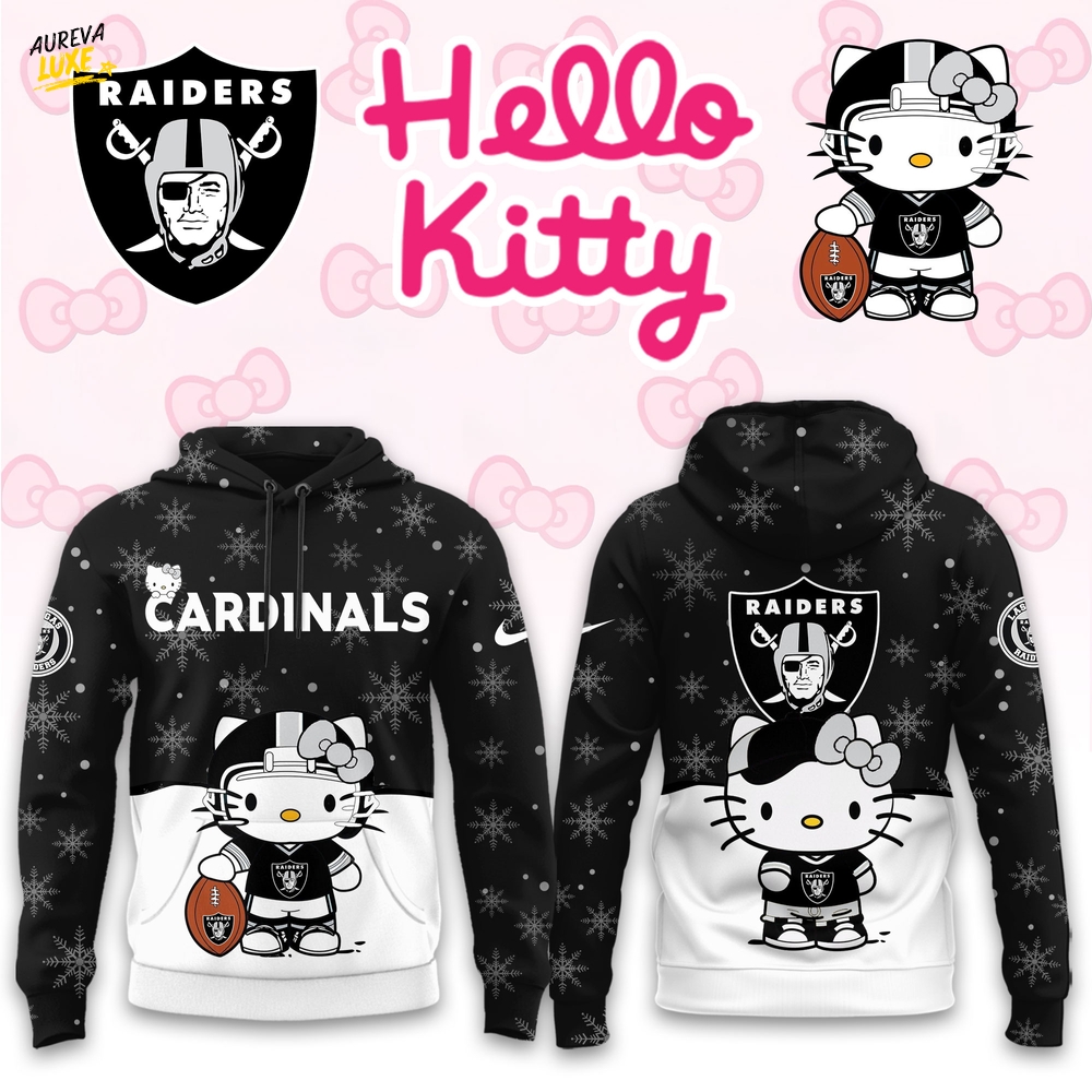 Las Vegas Raiders Hello Kitty Limited Hoodie Las Vegas Raiders Hello Kitty Limited Hoodie