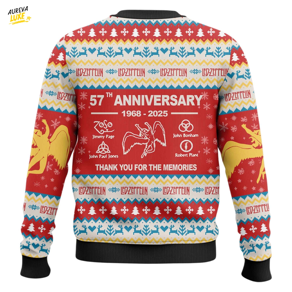 Led Zeppelin 57th AAnniversary Ugly Sweater 2025 Led Zeppelin 57th AAnniversary Ugly Sweater 2025