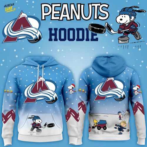 Limited Edition Colorado Avalanche x Peanuts Snoopy Winter Hockey Hoodie-3D Unisex Hoodie