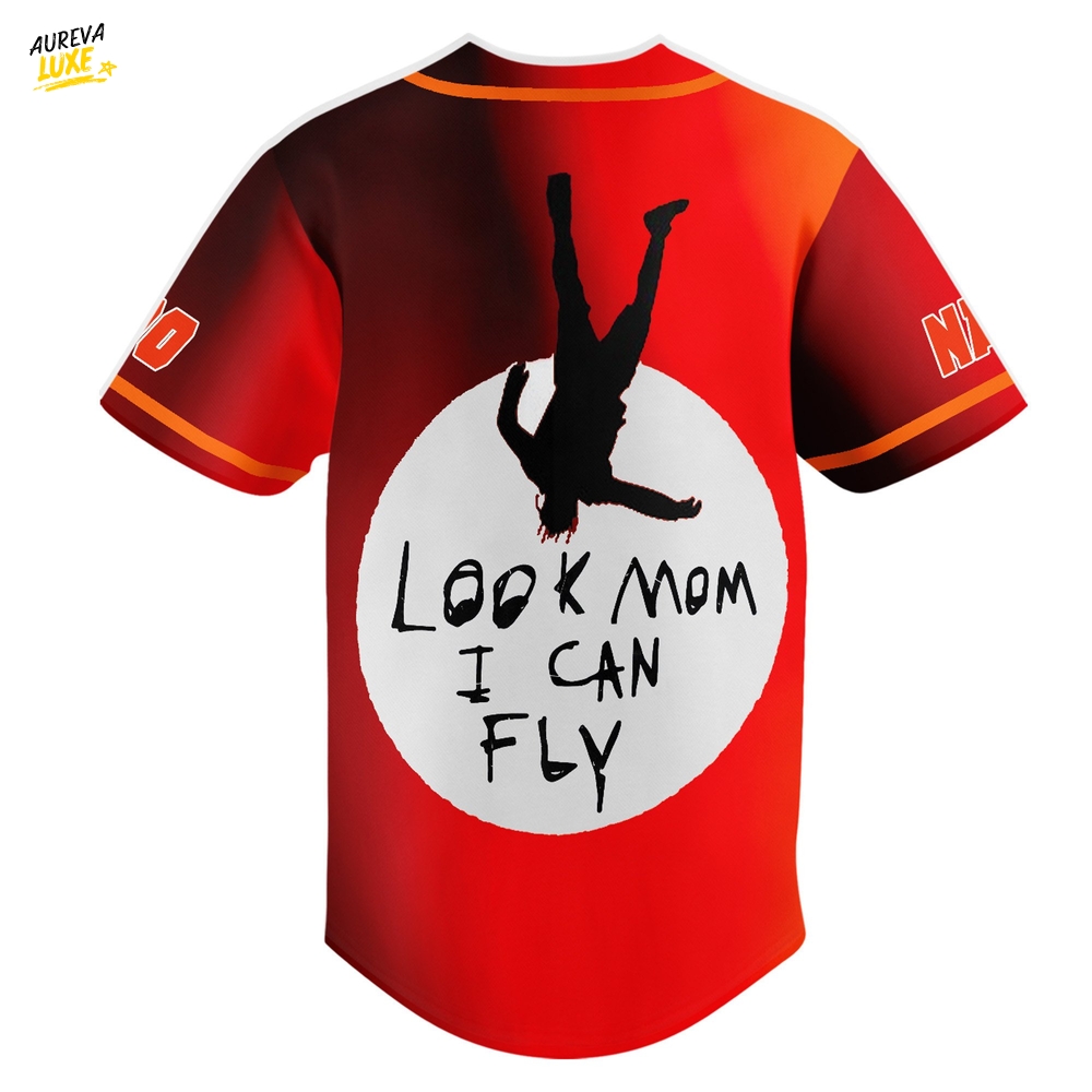 Look Mom I Can Fly Baseball Jersey – Travis Scott Utopia Custom Name And Number Look Mom I Can Fly Baseball Jersey – Travis Scott Utopia Custom Name And Number
