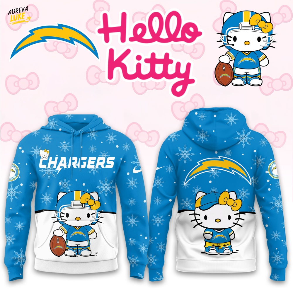 Los Angeles Chargers Hello Kitty Limited Hoodie Los Angeles Chargers Hello Kitty Limited Hoodie
