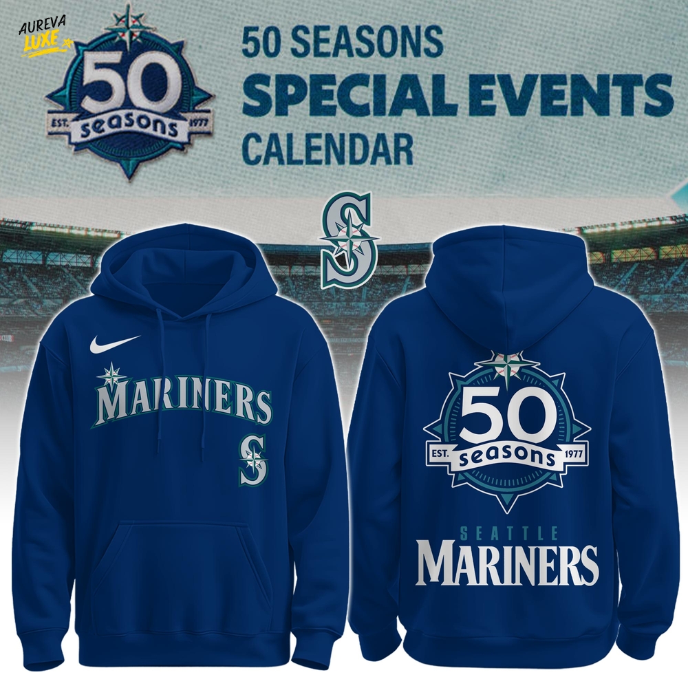 Mariners 50th Anniversary Tribute Hoodie | A Historic Edition for True Fans V1 Mariners 50th Anniversary Tribute Hoodie | A Historic Edition for True Fans V1